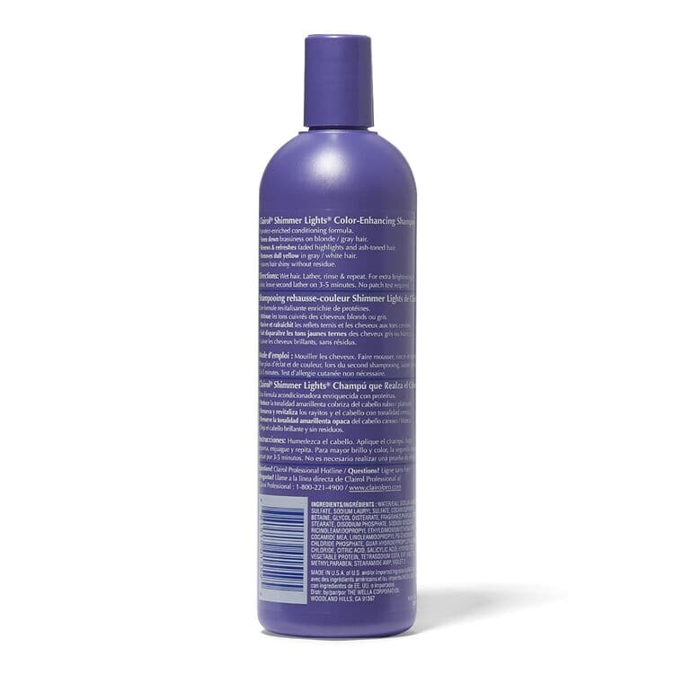 Clairol Professional Shimmer Lights Purple Shampoo for Blonde & Silver Hair 16oz