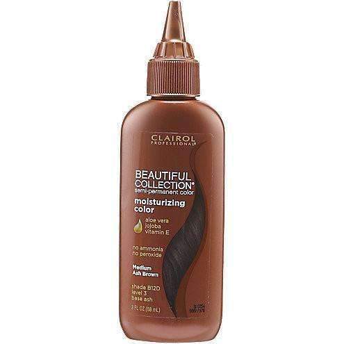 Beautiful Collection Semi-Permanent Haircolor 12D Medium Ash Brown - Deluxe Beauty Supply