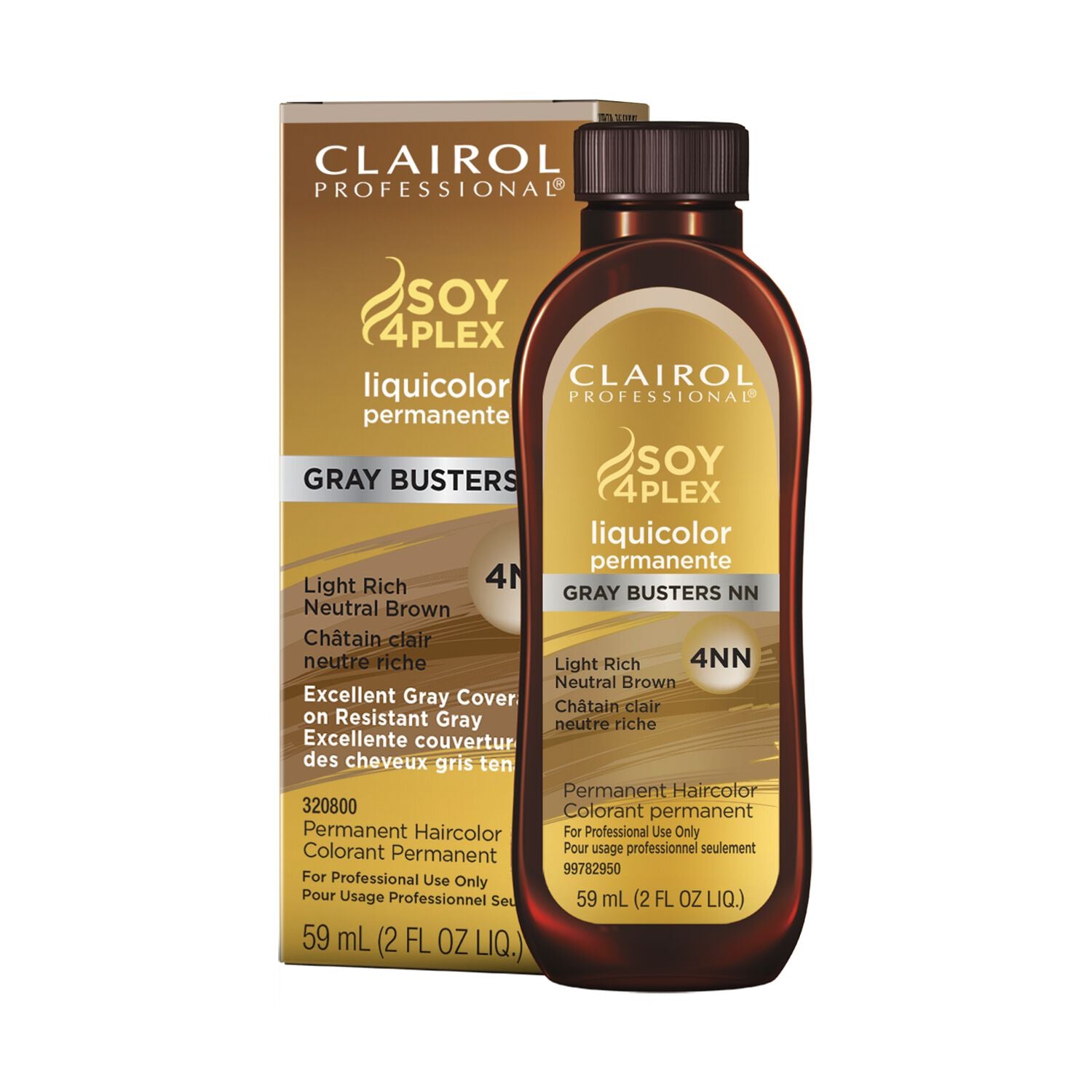 Clairol Professional SOY4PLEX LiquiColor Permanent Hair Color - 4NN Light Rich Neutral Brown