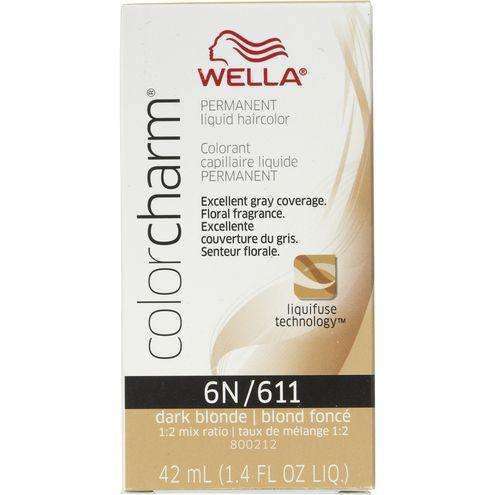 Wella Color Charm Permanent Liquid Hair Color - 6N/611 Dark Blonde - Deluxe Beauty Supply