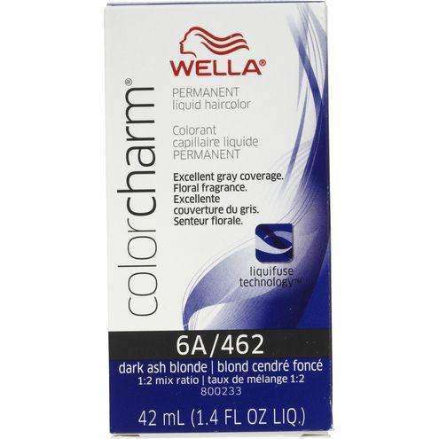 Wella Color Charm Permanent Liquid Hair Color - 6A/462 Dark Ash Blonde - Deluxe Beauty Supply