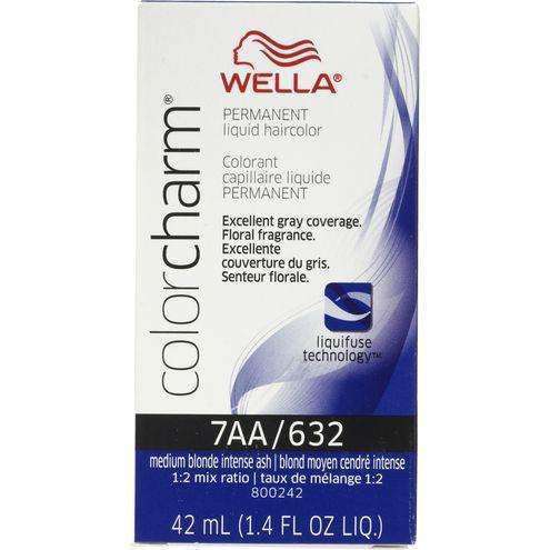 Wella Color Charm Permanent Liquid Hair Color - 7AA/632 Medium Blonde Intense Ash