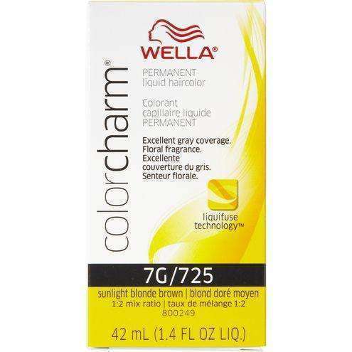 Wella Color Charm Permanent Liquid Hair Color - 7G/725 Sunlight Blonde Brown - Deluxe Beauty Supply