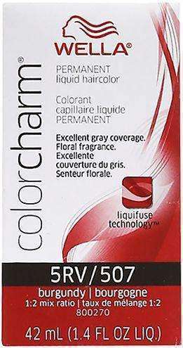 Wella Color Charm Permanent Liquid Hair Color - 5RV/507 Burgundy - Deluxe Beauty Supply