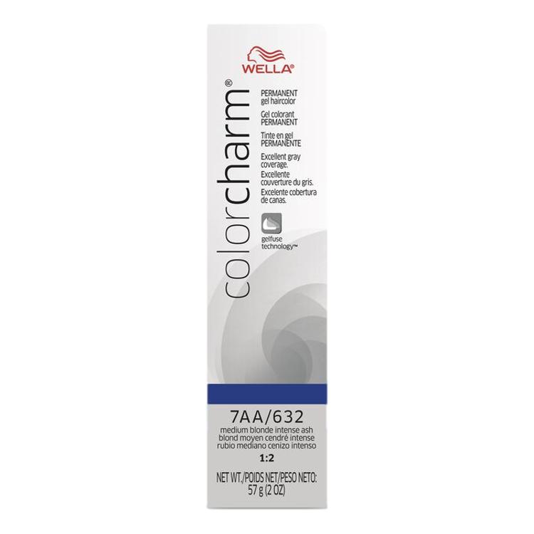 Wella Color Charm Gel Permanent Hair Color - 7AA/632 Medium Ash Blonde