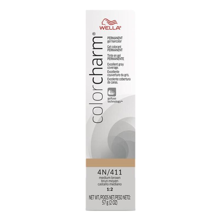 Wella Color Charm Gel Permanent Hair Color - 4N/411 Medium Brown