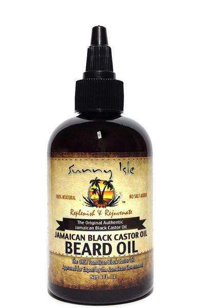 Sunny Isle Jamaican Black Castor Oil Beard Oil 4oz - Deluxe Beauty Supply