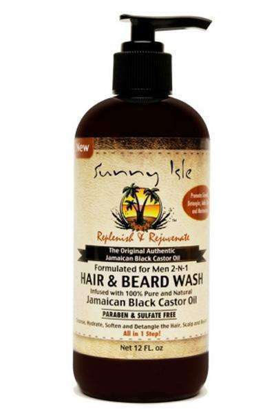 Sunny Isle Jamaican Black Castor Oil Men 2 In 1 Hair & Beard Wash - Deluxe Beauty Supply