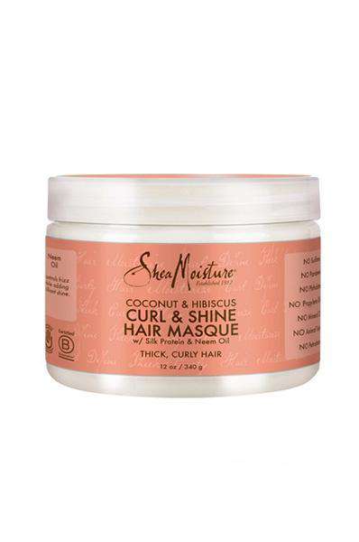 Shea Moisture Coconut & Hibiscus Curl & Shine Hair Masque - Deluxe Beauty Supply
