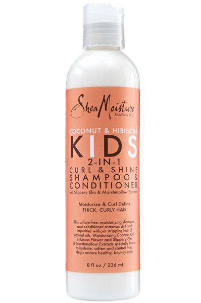 Shea Moisture Kids Coconut & Hibiscus 2-in-1 Curl & Shine Shampoo & Conditioner - Deluxe Beauty Supply