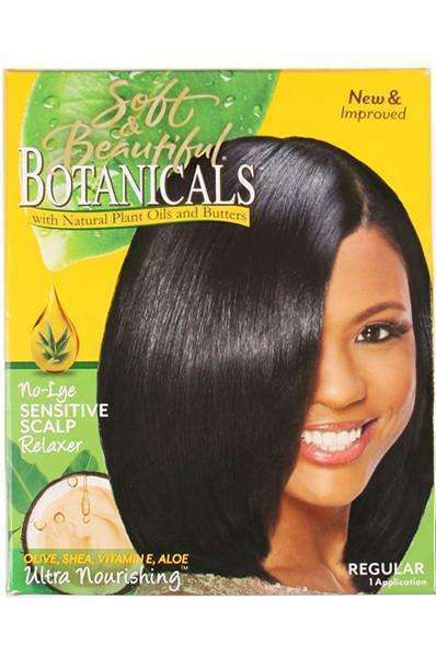 Soft & Beautiful Botanicals No Lye Sensitive Scalp Relaxer Regular - Deluxe Beauty Supply