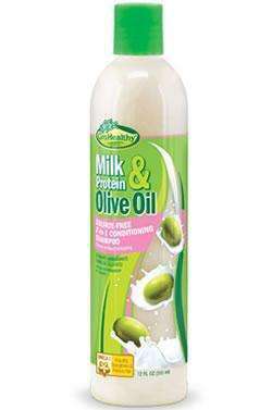 Sofn'free Milk Protein & Olive Oil 2-in-1 Conditioning Shampoo - Deluxe Beauty Supply