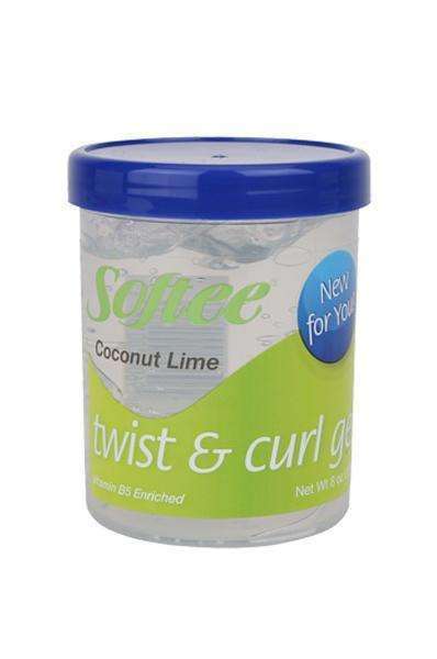 Softee Coconut Lime Twist & Curl Gel 8oz - Deluxe Beauty Supply