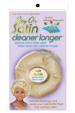 Stay On Satin Drawstring Bonnet - Style 96381 Assorted - Deluxe Beauty Supply