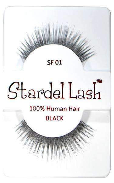 Stardel Lash 100% Human Hair Lashes - SF 01 Black - Deluxe Beauty Supply