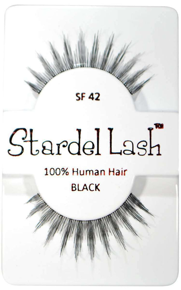 Stardel Lash 100% Human Hair Lashes - SF 42 Black - Deluxe Beauty Supply