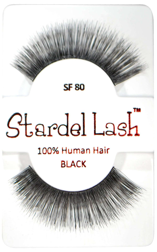 Stardel Lash 100% Human Hair Lashes - SF 80 Black - Deluxe Beauty Supply