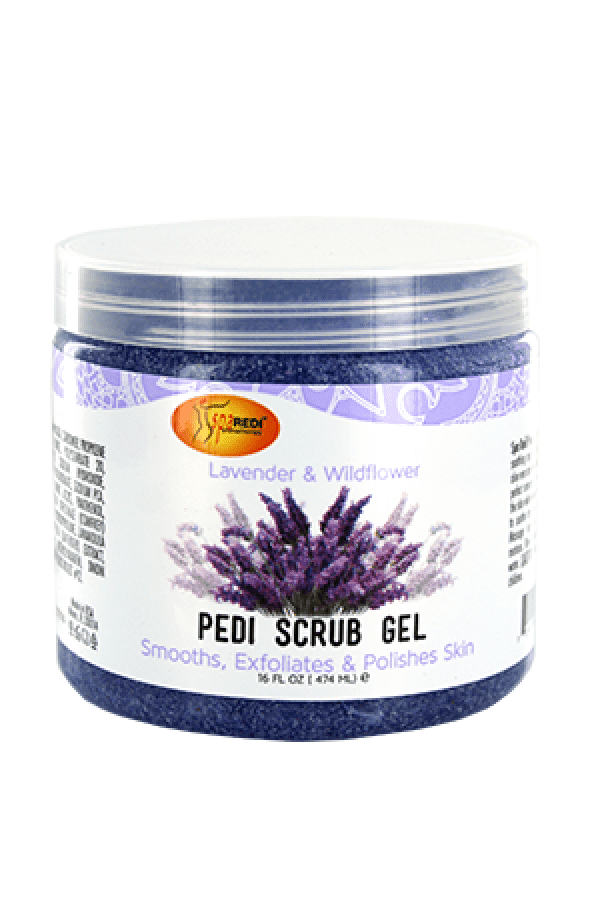 Spa Redi Lavender & Wildflower Pedi Scrub Gel 16oz - Deluxe Beauty Supply