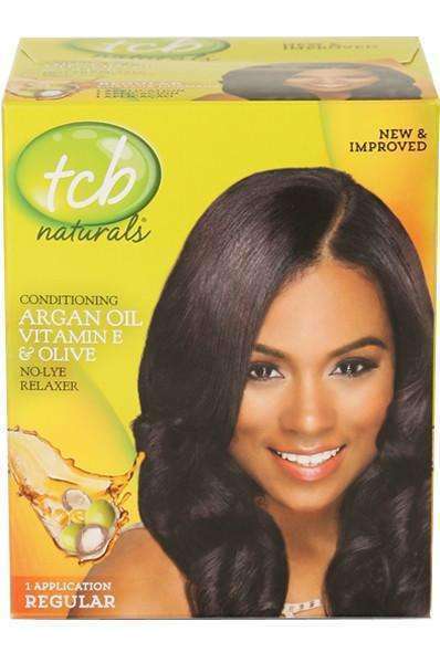 TCB Naturals No Lye Argan & Olive Relaxer - Regular - Deluxe Beauty Supply