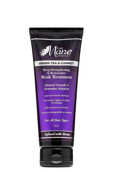 The Mane Choice Green Tea & Carrot Deep Strengthening & Restorative Mask Treatment - Deluxe Beauty Supply