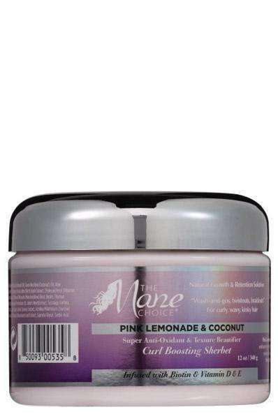 The Mane Choice Pink Lemonade & Coconut Super Antioxidant & Texture Beautifier Curl Boosting Sherbet - Deluxe Beauty Supply