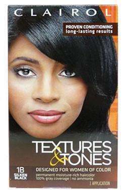 Textures & Tones Permanent Hair Color - 1B Silken Black - Deluxe Beauty Supply