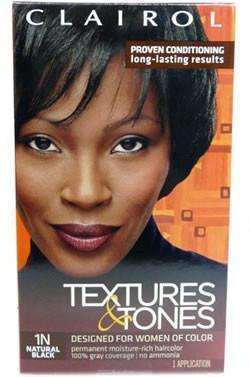 Textures & Tones Permanent Hair Color - 1N Natural Black - Deluxe Beauty Supply