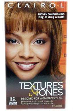 Textures & Tones Permanent Hair Color - 5G Light Golden Brown - Deluxe Beauty Supply