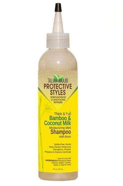 Taliah Waajid Protective Styles Thick & Full Bamboo & Coconut Milk Moisturizing Mint Shampoo - Deluxe Beauty Supply