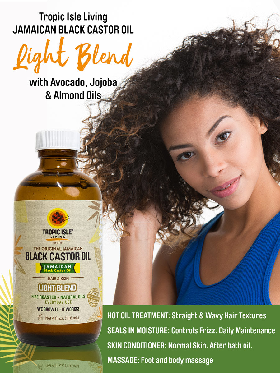 Tropic Isle Living Jamaican Black Castor Oil - Light 4oz - 0