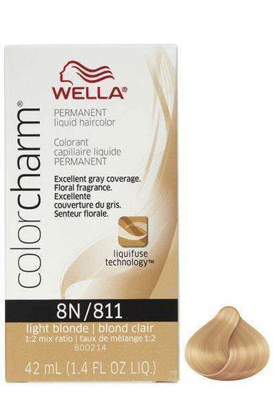 Wella Color Charm Permanent Liquid Hair Color - 8N/811 Light Blonde - Deluxe Beauty Supply