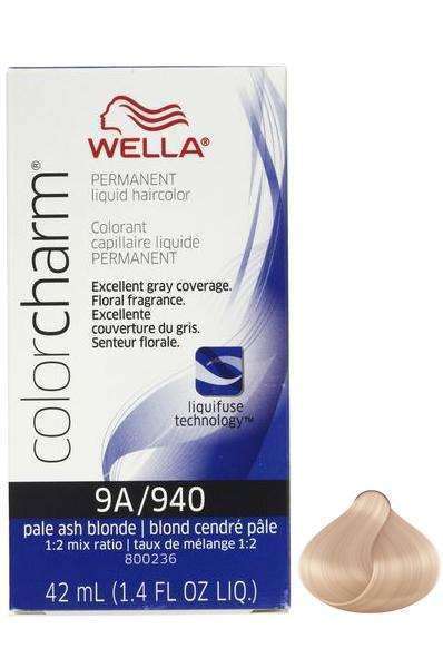 Wella Color Charm Permanent Liquid Hair Color - 9A/940 Pale Ash Blonde - Deluxe Beauty Supply