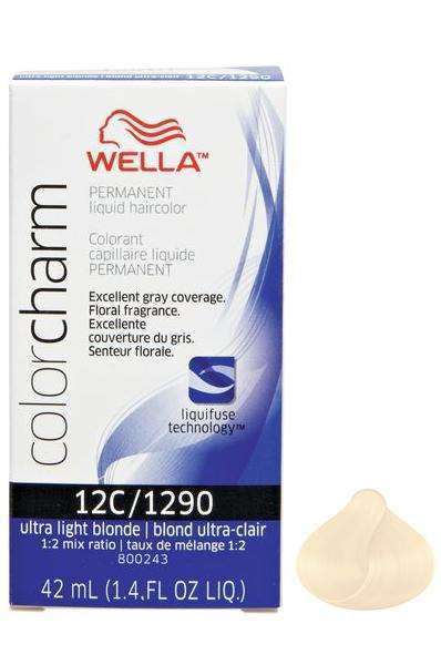 Wella Color Charm Permanent Liquid Hair Color - 12C/1290 Ultra Light Blonde - Deluxe Beauty Supply