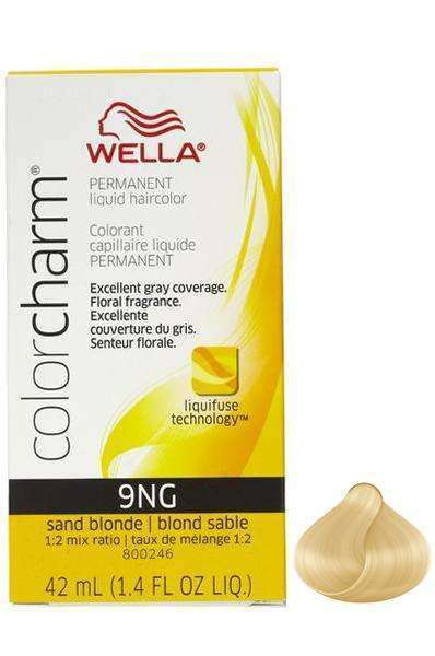 Wella Color Charm Permanent Liquid Hair Color - 9NG Sand Blonde - Deluxe Beauty Supply