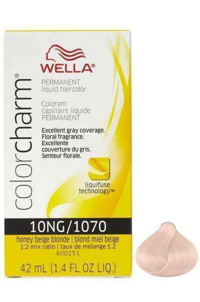 Wella Color Charm Permanent Liquid Hair Color - 10NG/1070 Honey Beige Blonde - Deluxe Beauty Supply
