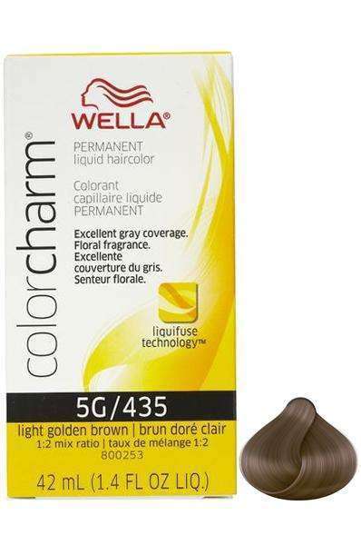 Wella Color Charm Permanent Liquid Hair Color - 5G/435 Light Golden Brown - Deluxe Beauty Supply