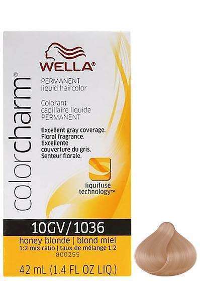 Wella Color Charm Permanent Liquid Hair Color - 10GV/1036 Honey Blonde - Deluxe Beauty Supply