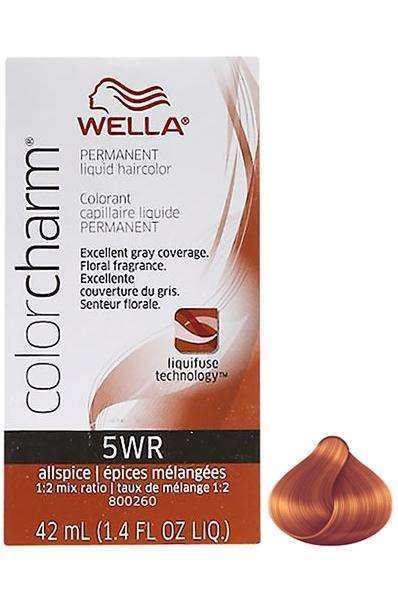 Wella Color Charm Permanent Liquid Hair Color - 5WR All Spice - Deluxe Beauty Supply