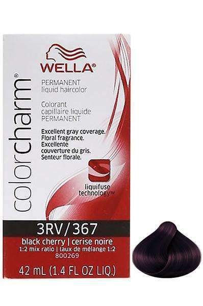 Wella Color Charm Permanent Liquid Hair Color - 3RV/367 Black Cherry - Deluxe Beauty Supply