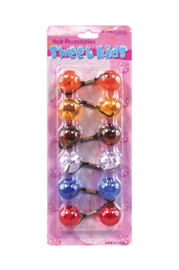 Magic Gold Hair Baubles - Round #XL18 Crystal Mix - Deluxe Beauty Supply
