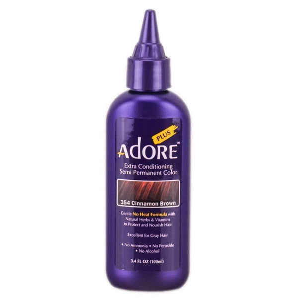 Adore Plus Hair Color For Gray Hair - 354 Cinnamon Brown - Deluxe Beauty Supply
