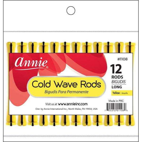 Annie Cold Wave Rods 2/5" Long #1108 Yellow