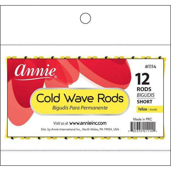 Annie Cold Wave Rods 1/3" Short #1114 Yellow