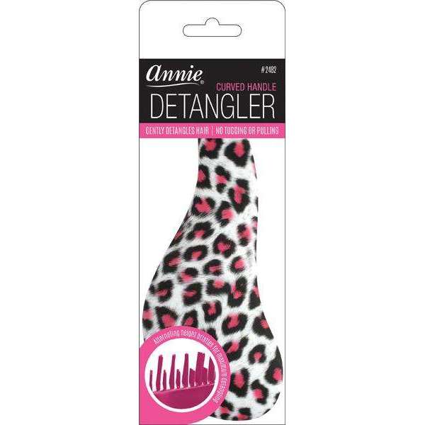 Annie Curved Handle Detangler Cheetah #2482