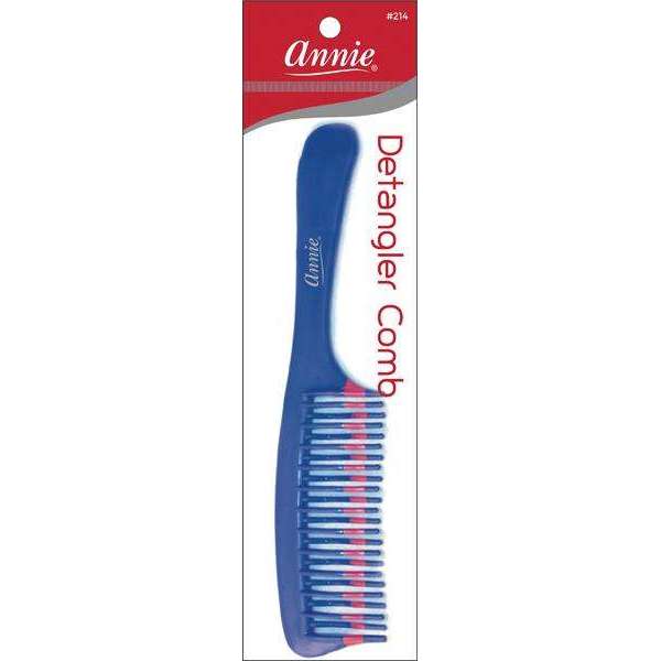 Annie Two Tone Detangler Comb - Assorted #214