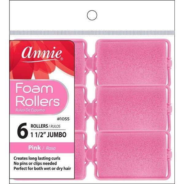 Annie Foam Rollers 1 1/2" Jumbo Pink #1055