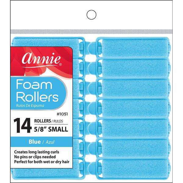 Annie Foam Rollers 5/8" Small Blue #1051