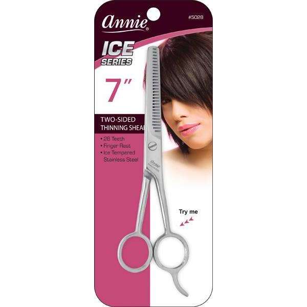 Annie Scissors Ice Series Tempered 7" Two Sided Thinning Shear #5028