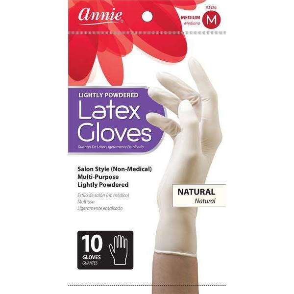 Annie Lightly Powdered Latex Gloves Medium #3816