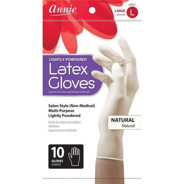Annie Lightly Powdered Latex Gloves Large #3817